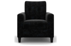 Heart of House Harrison Shimmer Fabric Chair - Black